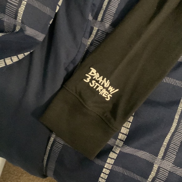 Adidas black long sleeve shirt scribble LS size M - Picture 7 of 7